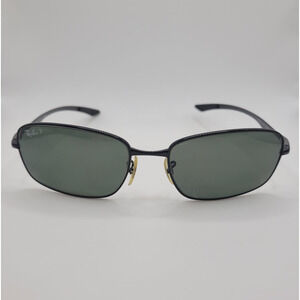 Ray-Ban Sunglasses Mens Black Green Polarized RB8308 Rectangular FRAMES ONLY